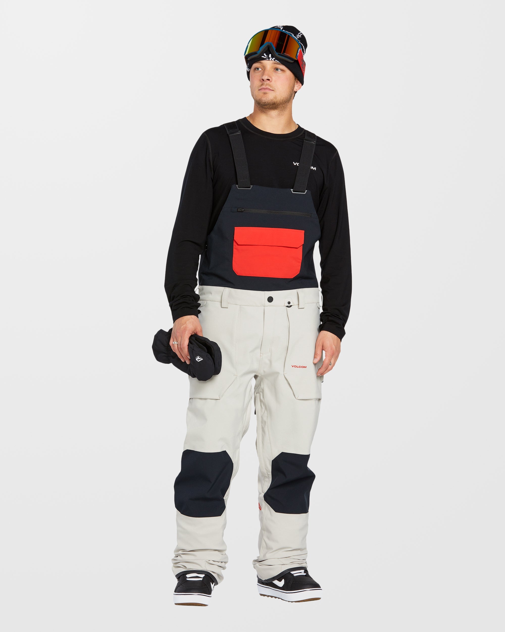 Roan Bib Overall - Stone - Men - Volcom UK - 2 Years Warranty