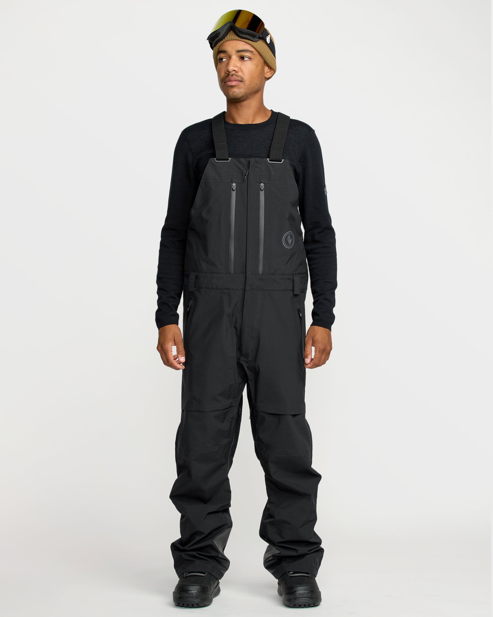 Anyox Gore-Tex Pro Shell Bib Overall - Black - Men - Volcom UK – Volcom ...