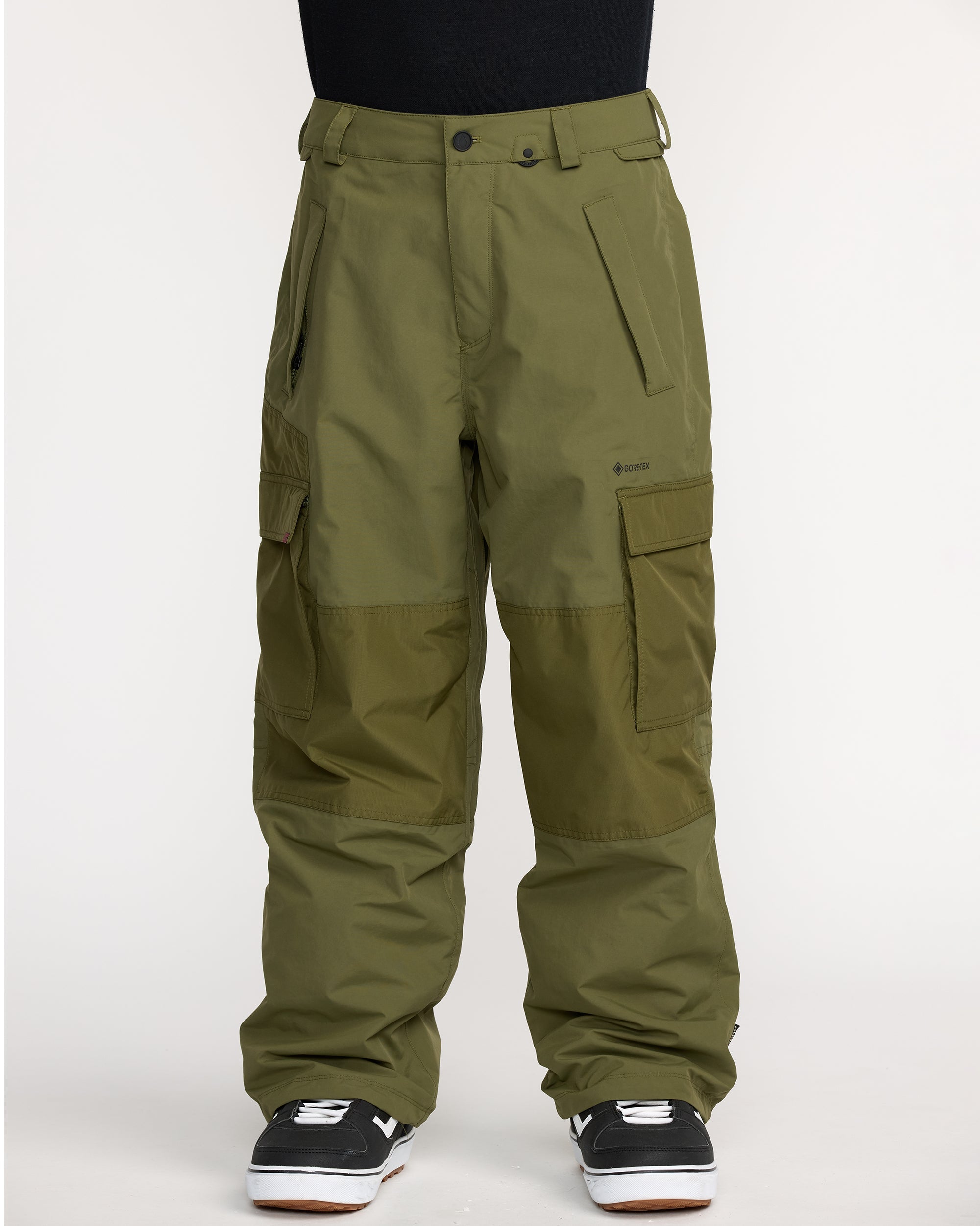 Longo Gore-Tex Trousers - Dark Olive - Men - Volcom UK