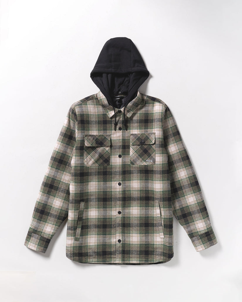 Kenson Insulated Flannel Jacket - Black Green