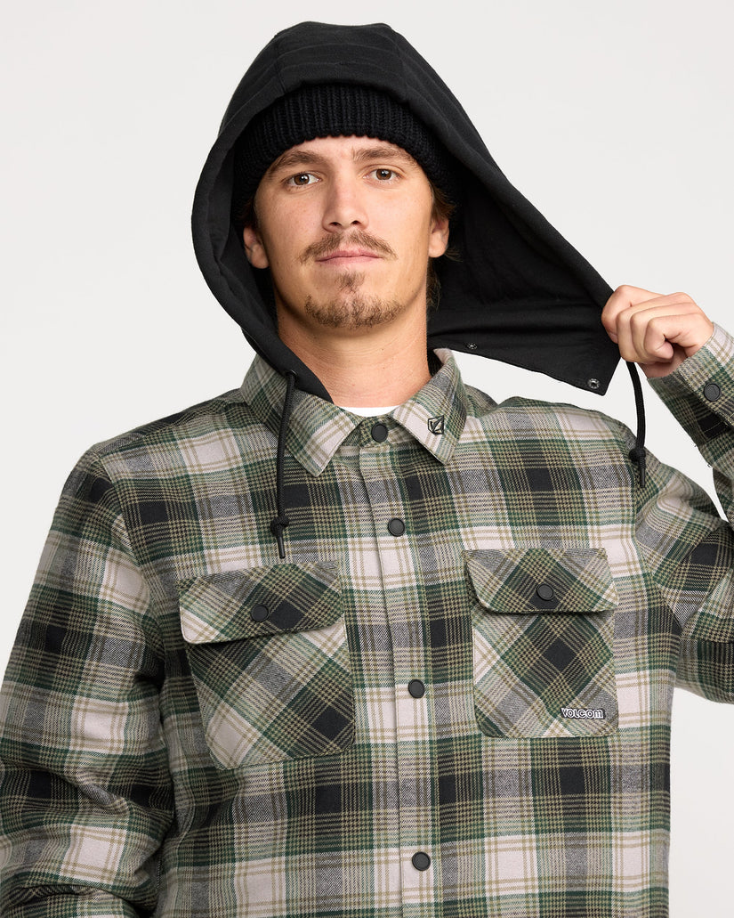 Kenson Insulated Flannel Jacket - Black Green