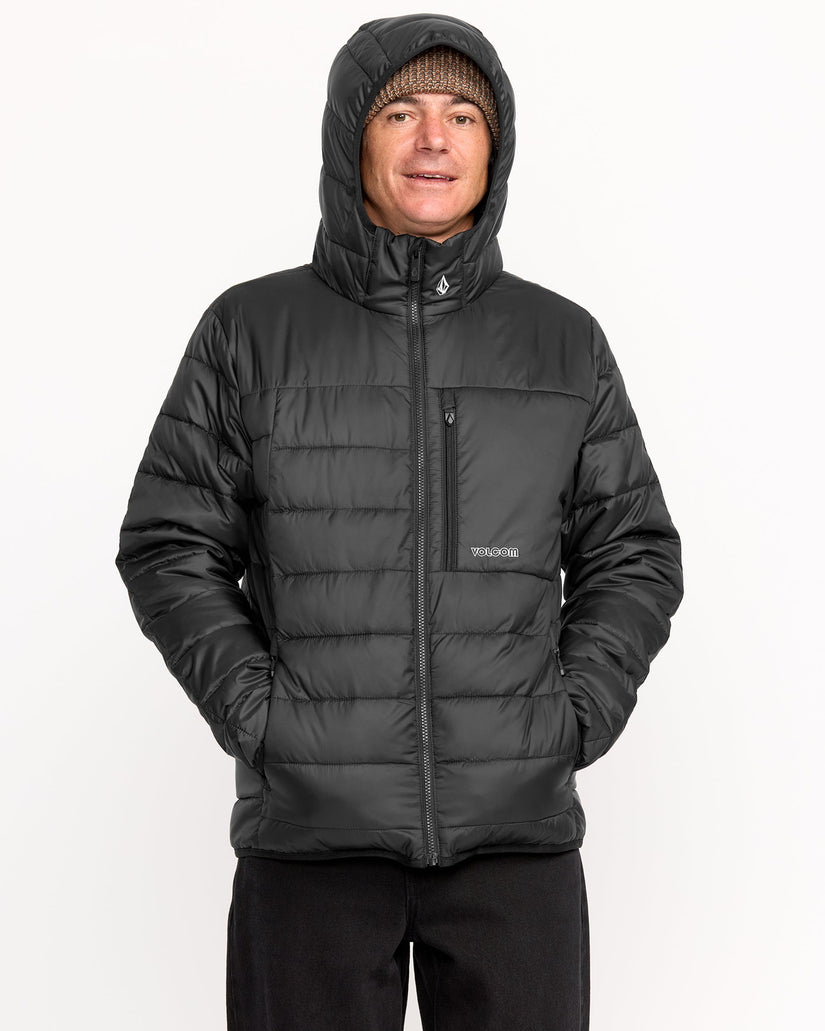Puff Puff Hooded Jacket - Black