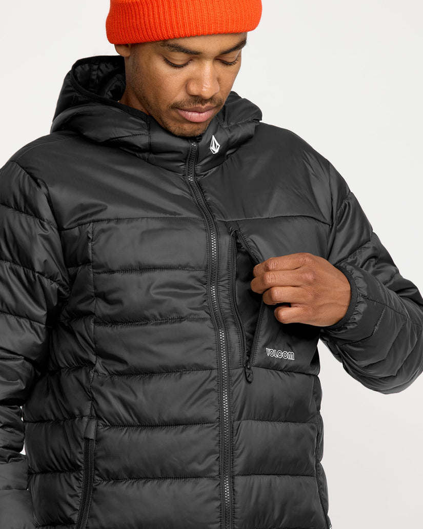Puff Puff Hooded Jacket - Black