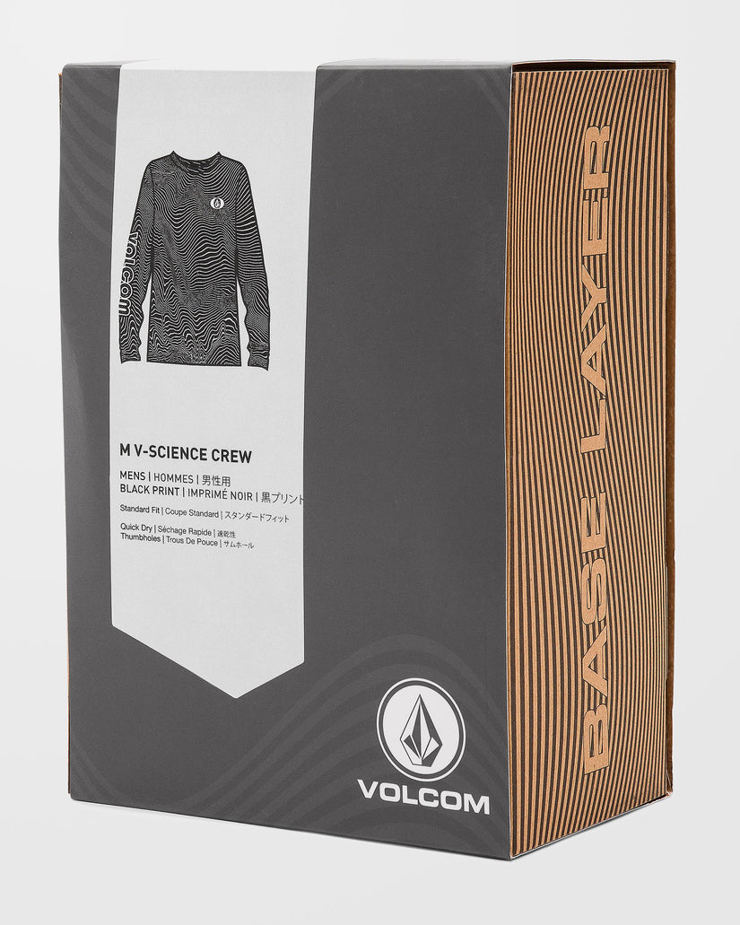 M V-Science Base Layer Top - Black Print