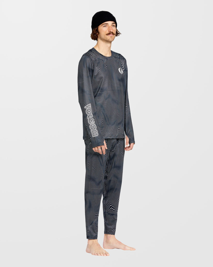 M V-Science Base Layer Top - Black Print