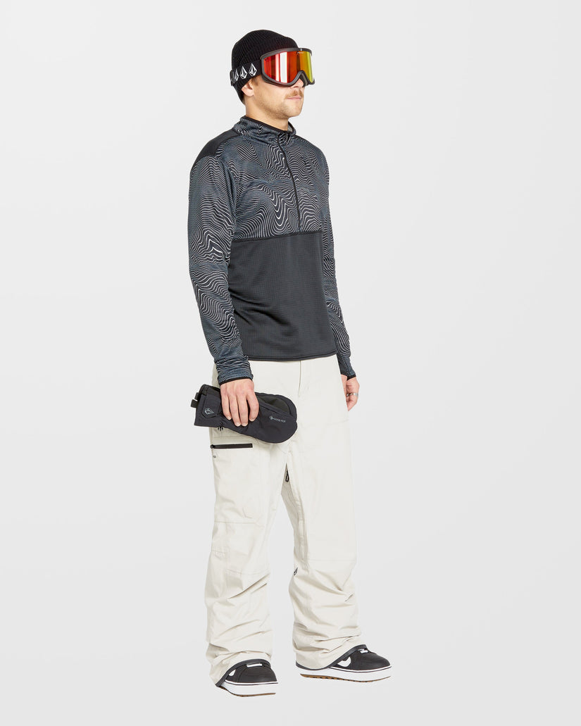 Gridlock Second Layer Fleece Sweatshirt - Black Print