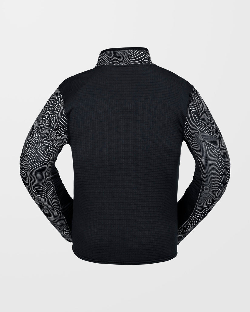 Gridlock Second Layer Fleece Sweatshirt - Black Print