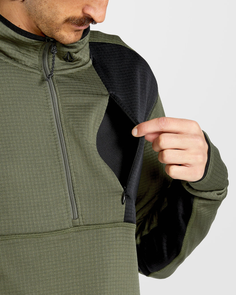 Gridlock Second Layer Fleece Sweatshirt - Ivy