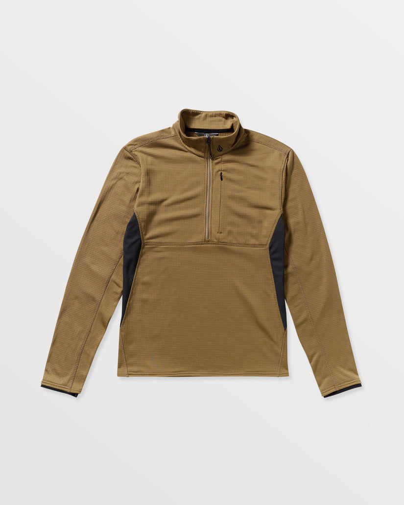 Gridlock Mock Neck Sweatshirt - Bronze