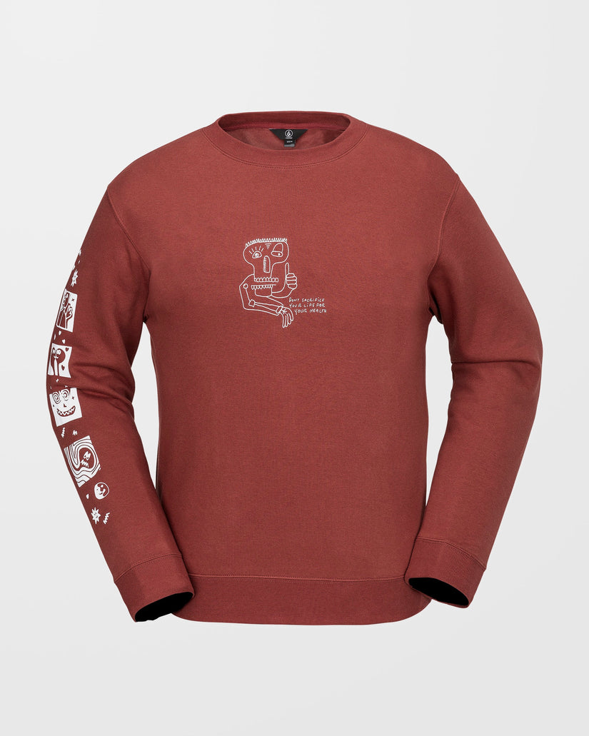 Essential Fleece Sweatshirt - Redwood