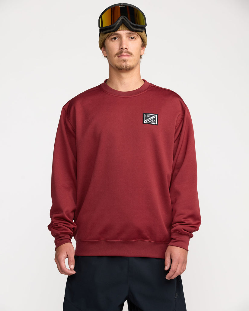 Hydro Fleece Sweatshirt - Burnt Red