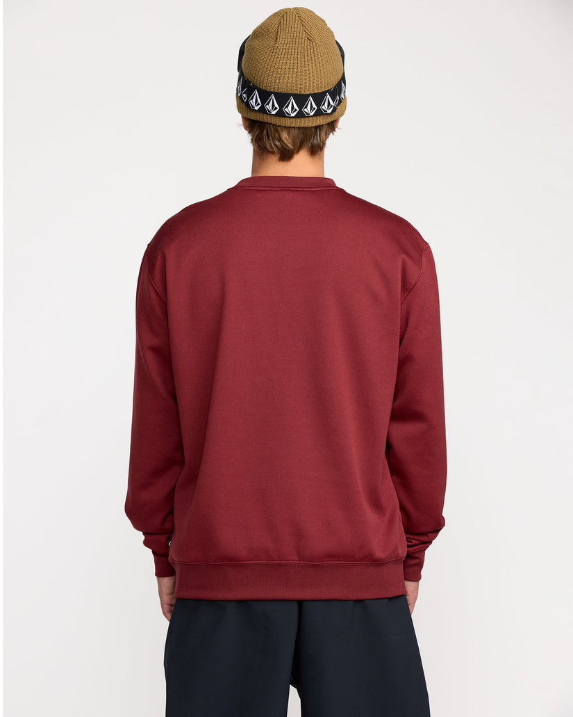 Hydro Fleece Sweatshirt - Burnt Red