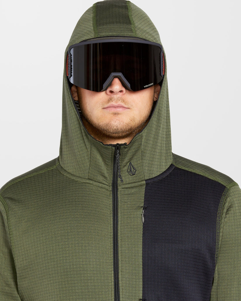 Gridlock Full Zip Hoodie - Ivy