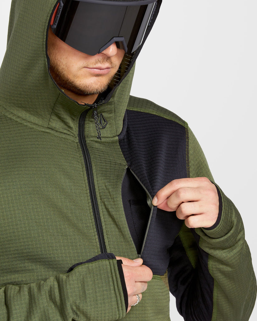 Gridlock Full Zip Hoodie - Ivy