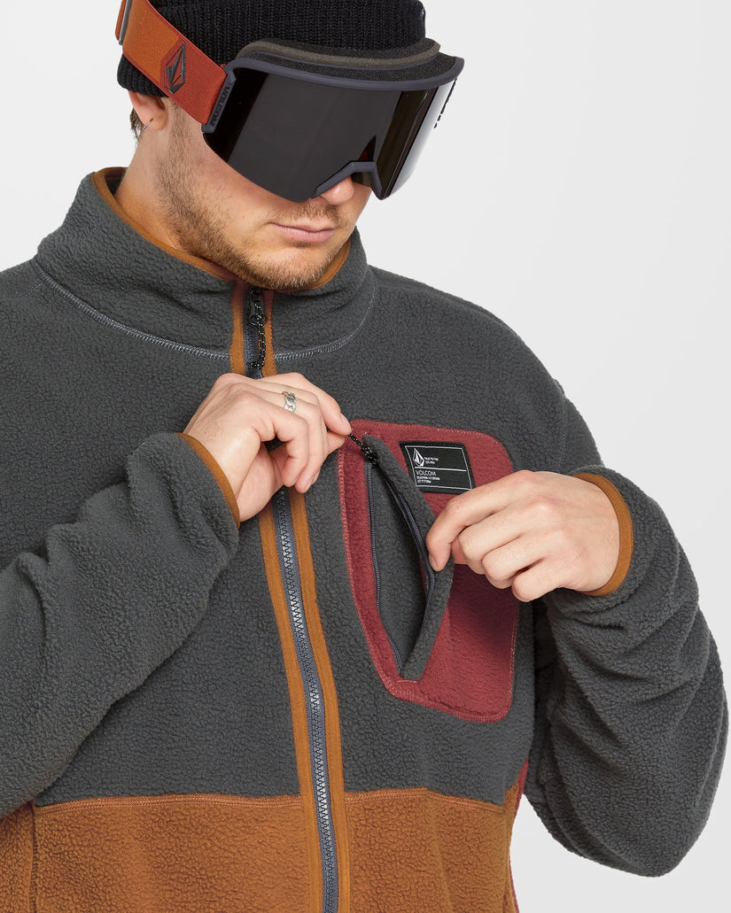 Fleecer Full Zip Jacket - Charcoal