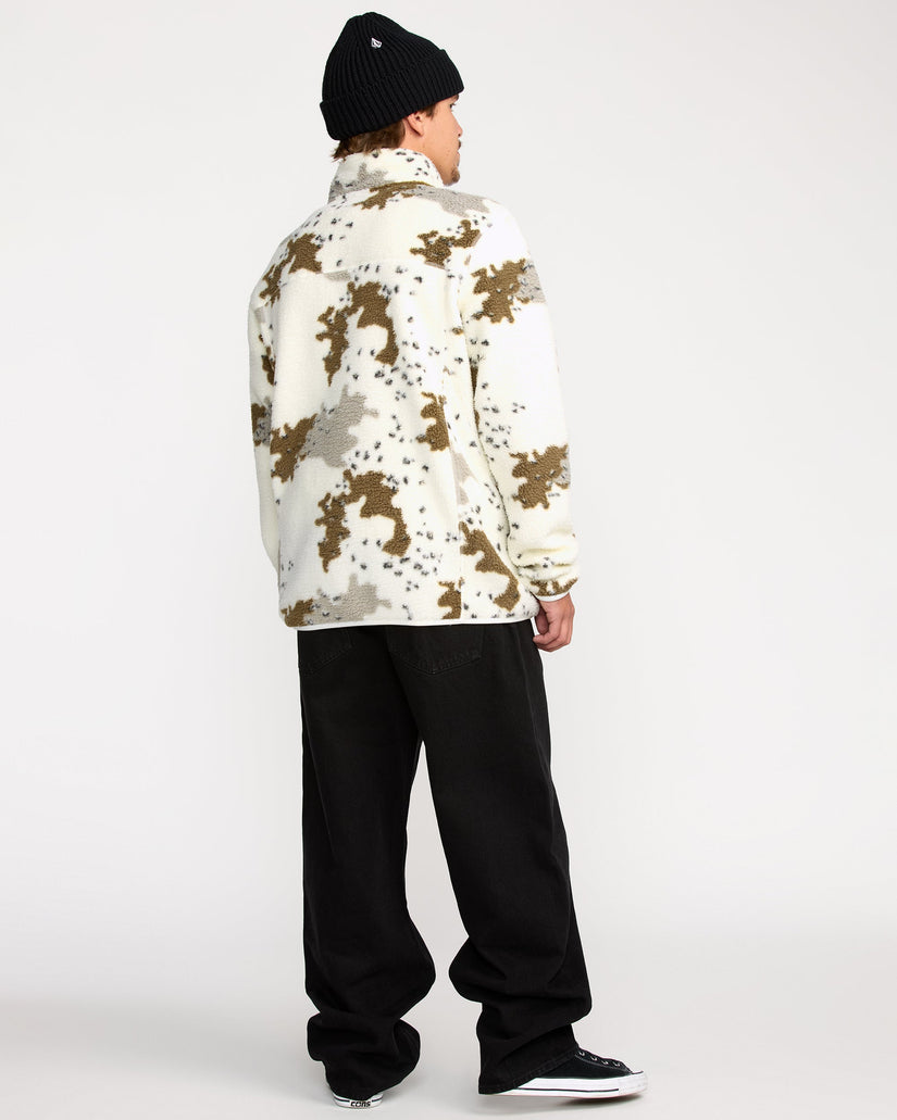 Nelson Sherpa Full Zip Jacket - White