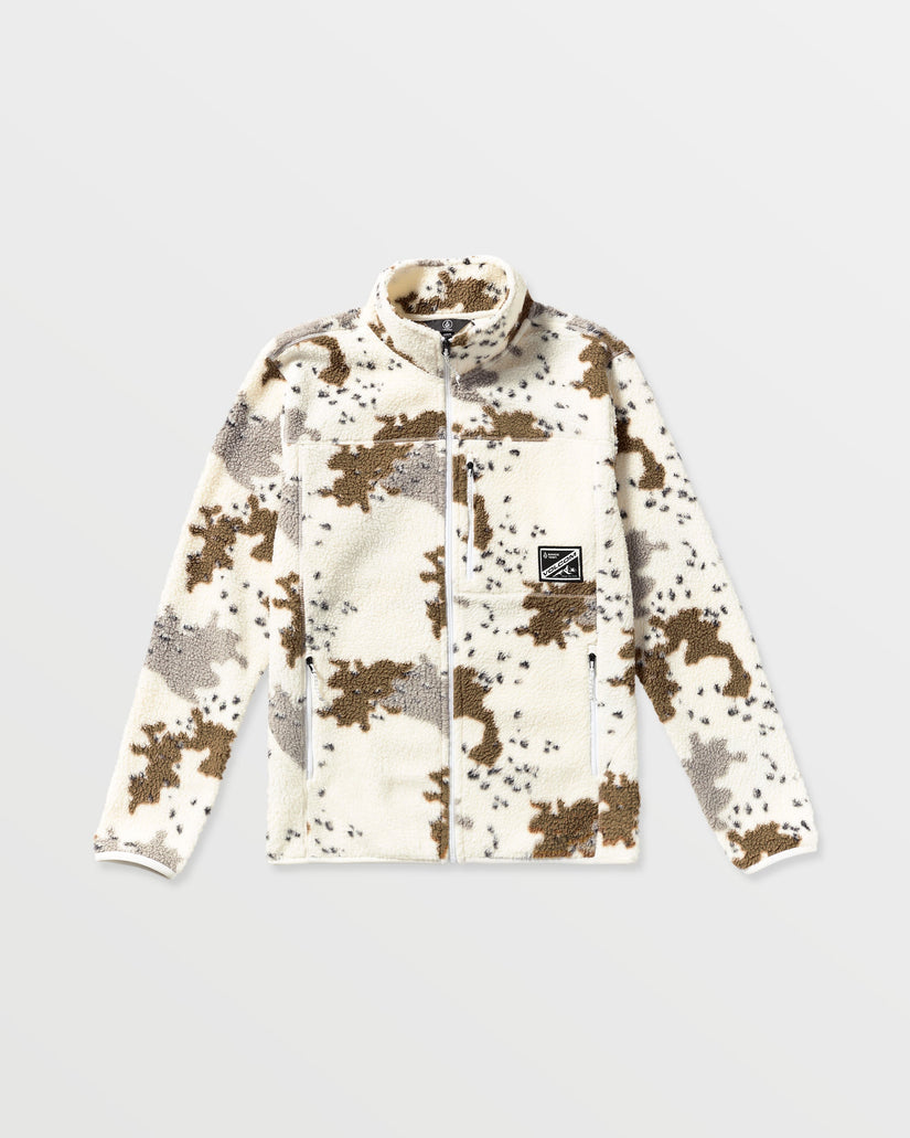 Nelson Sherpa Full Zip Jacket - White