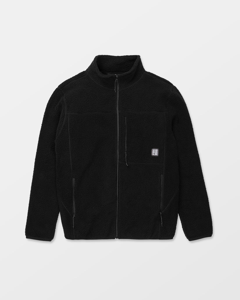 Nelson Sherpa Full Zip Jacket - Black