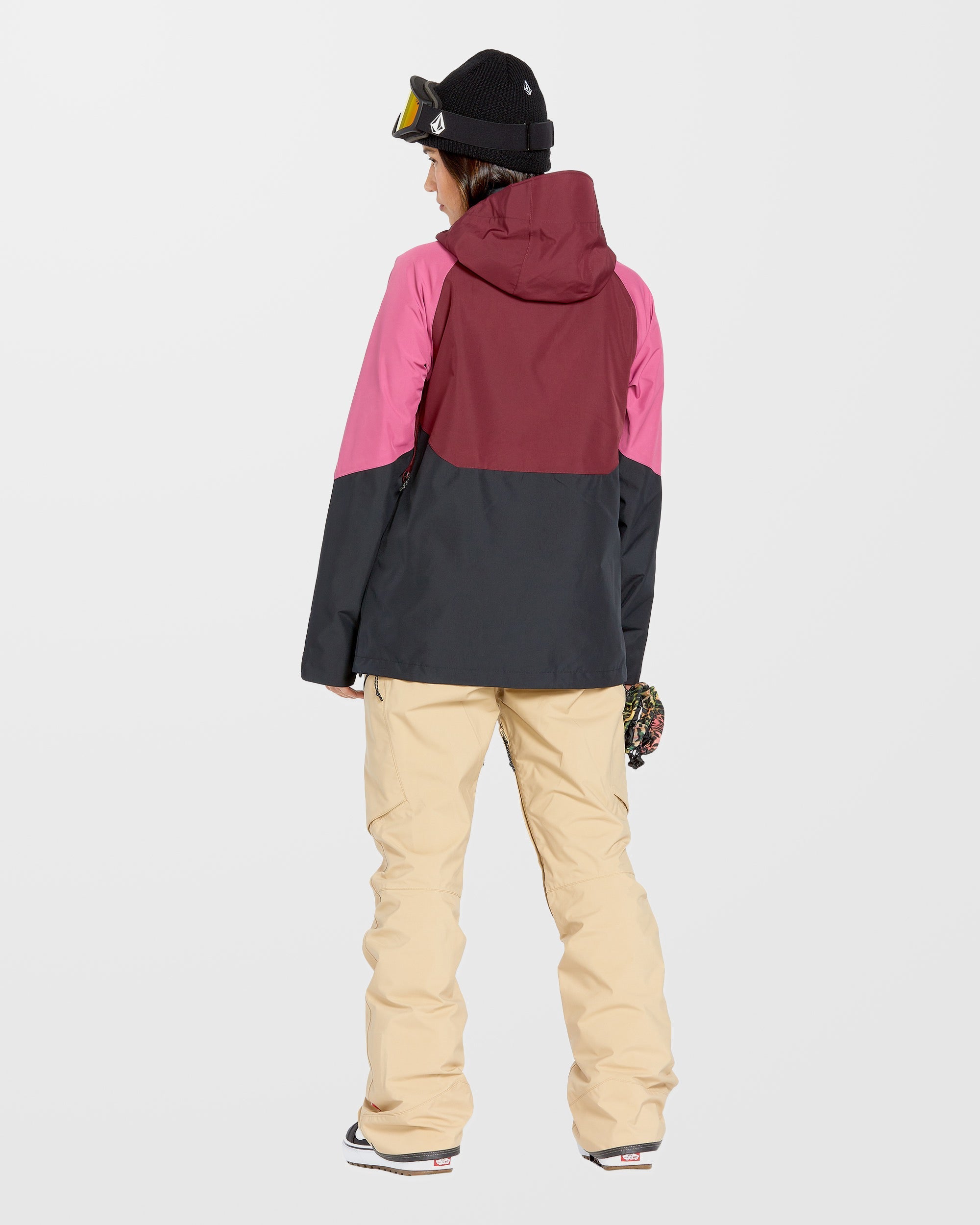 V.Co Aris Insulated Gore-Tex Jacket - Burgundy - Women - Volcom UK