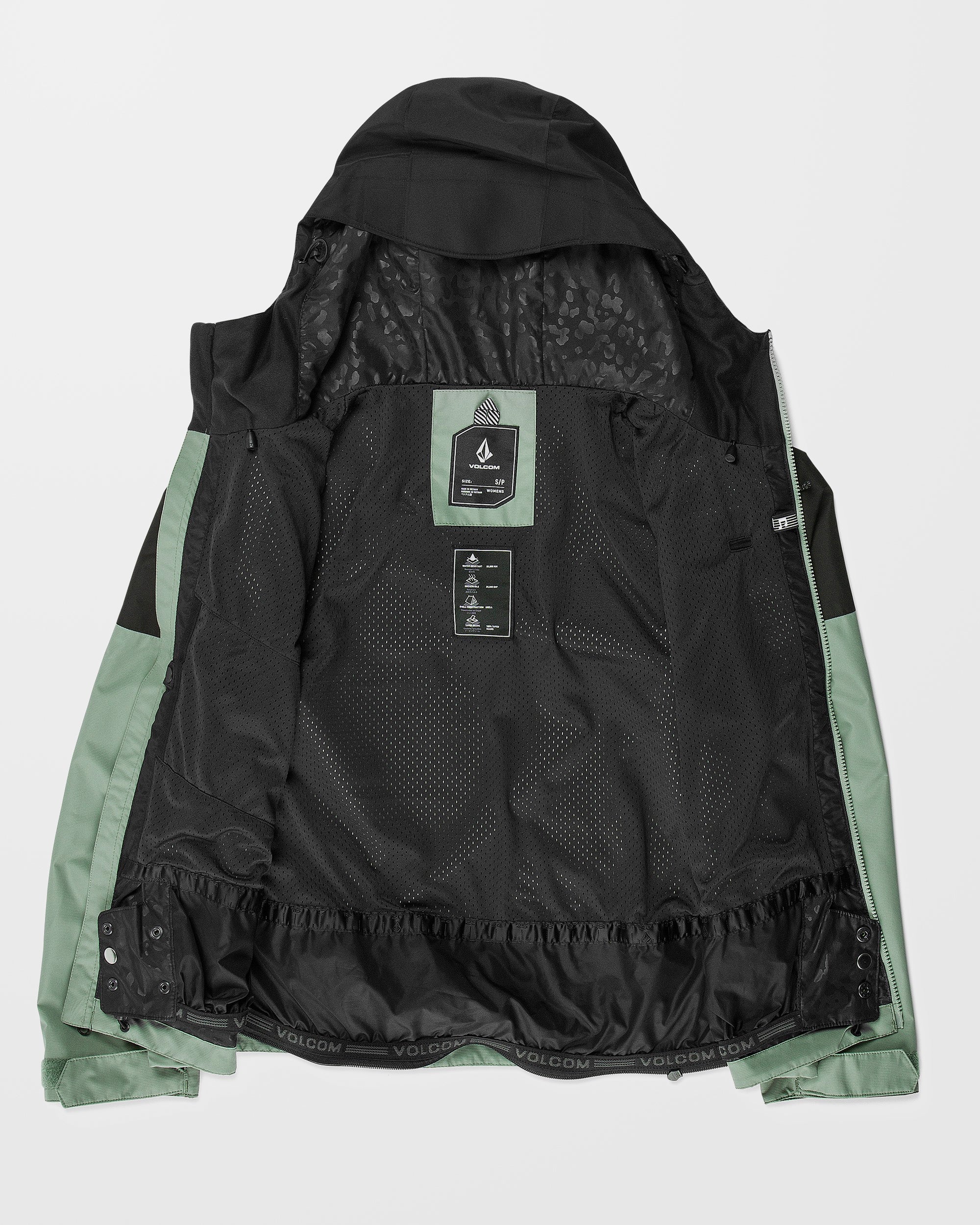 Revna 20K Shell Jacket - Lichen Green - Women - Volcom UK - 2