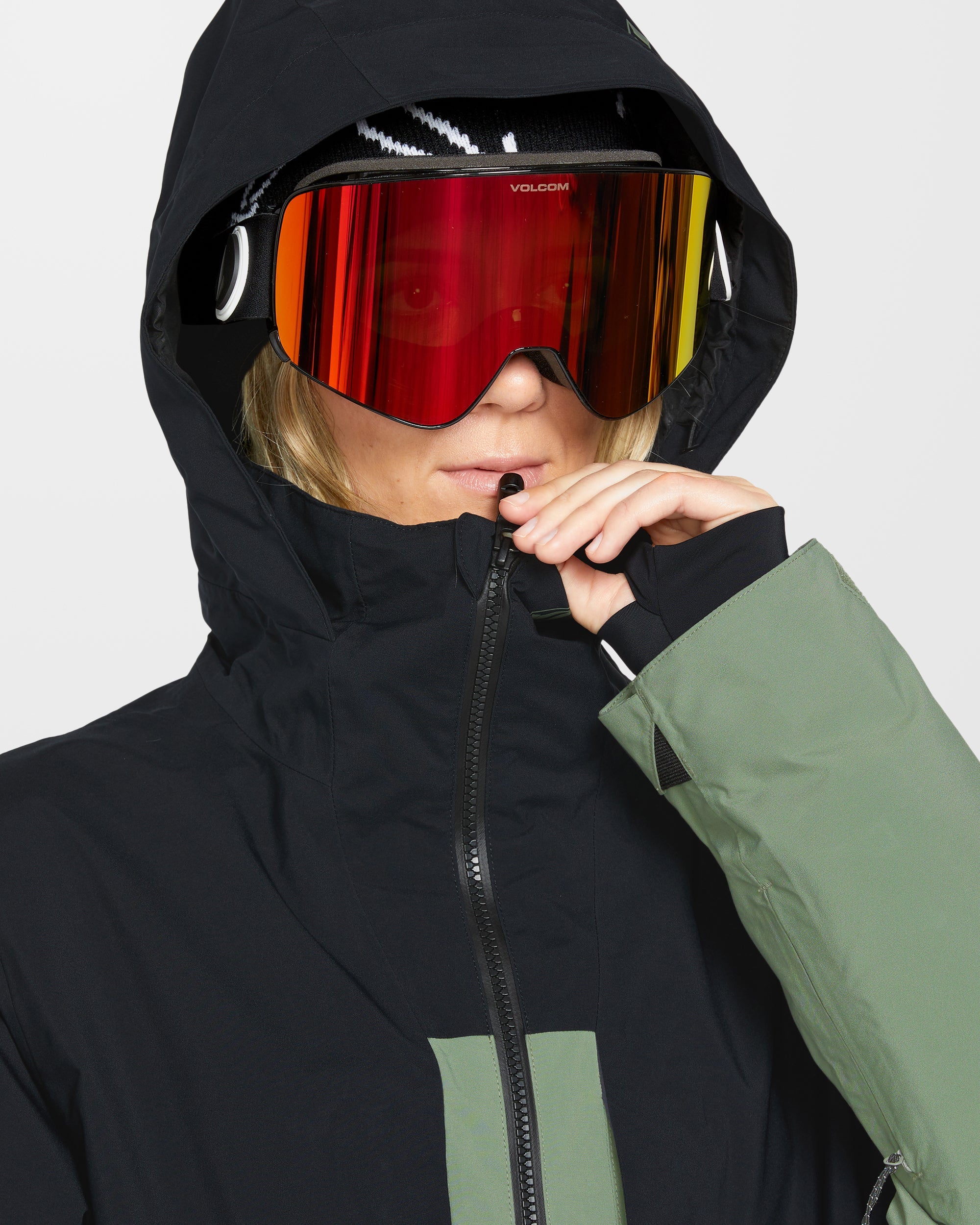 At Stretch Gore-Tex Jacket - Lichen Green - Women - Volcom UK - 2