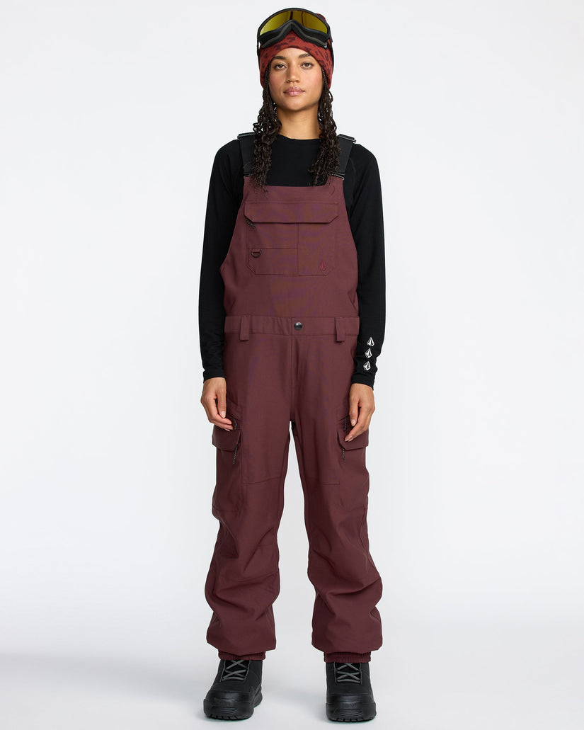 Creston 3D Stretch Bib Overall - Oxblood
