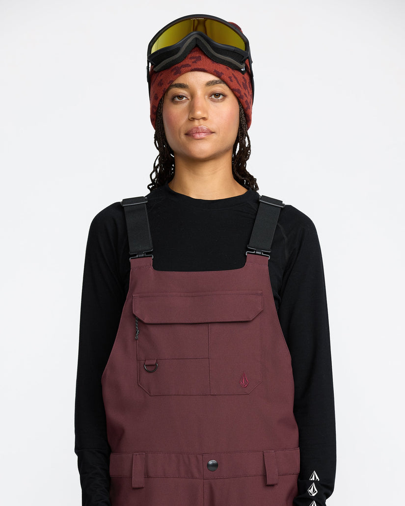 Creston 3D Stretch Bib Overall - Oxblood