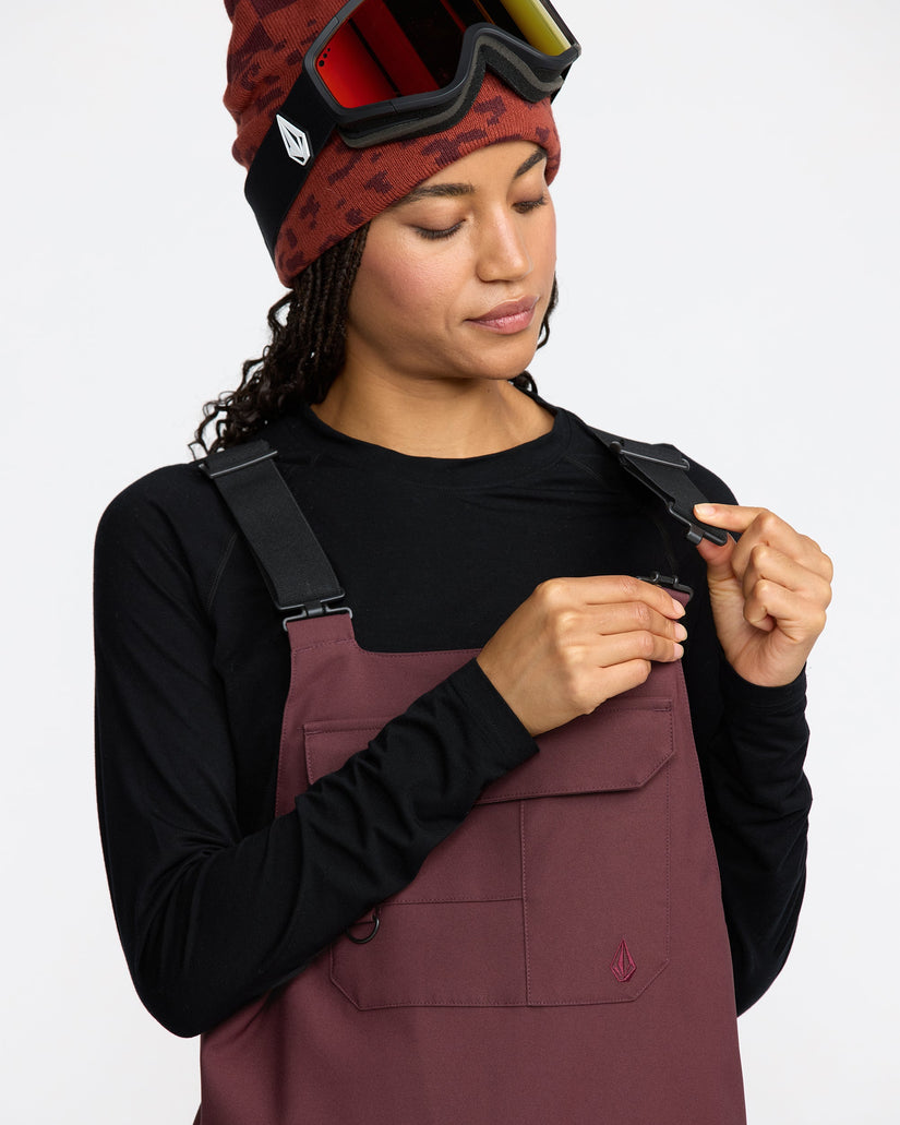 Creston 3D Stretch Bib Overall - Oxblood