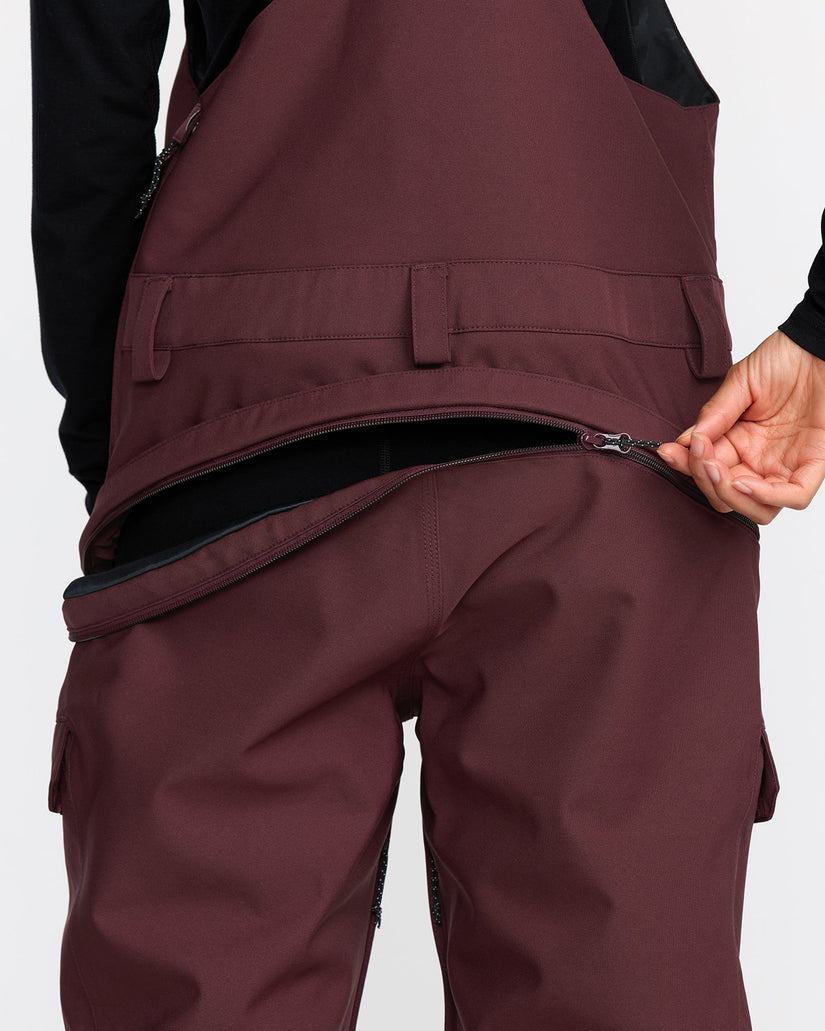 Creston 3D Stretch Bib Overall - Oxblood