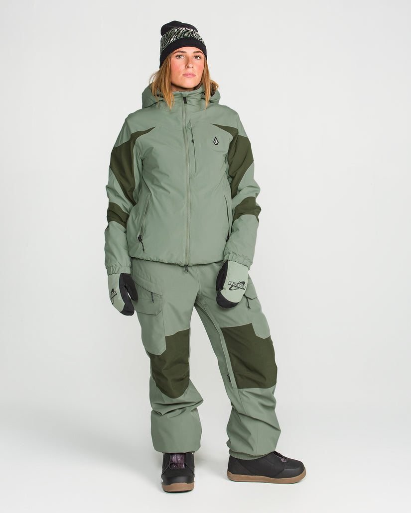 Creston 3D Stretch 15K Bib Overall - Light Green