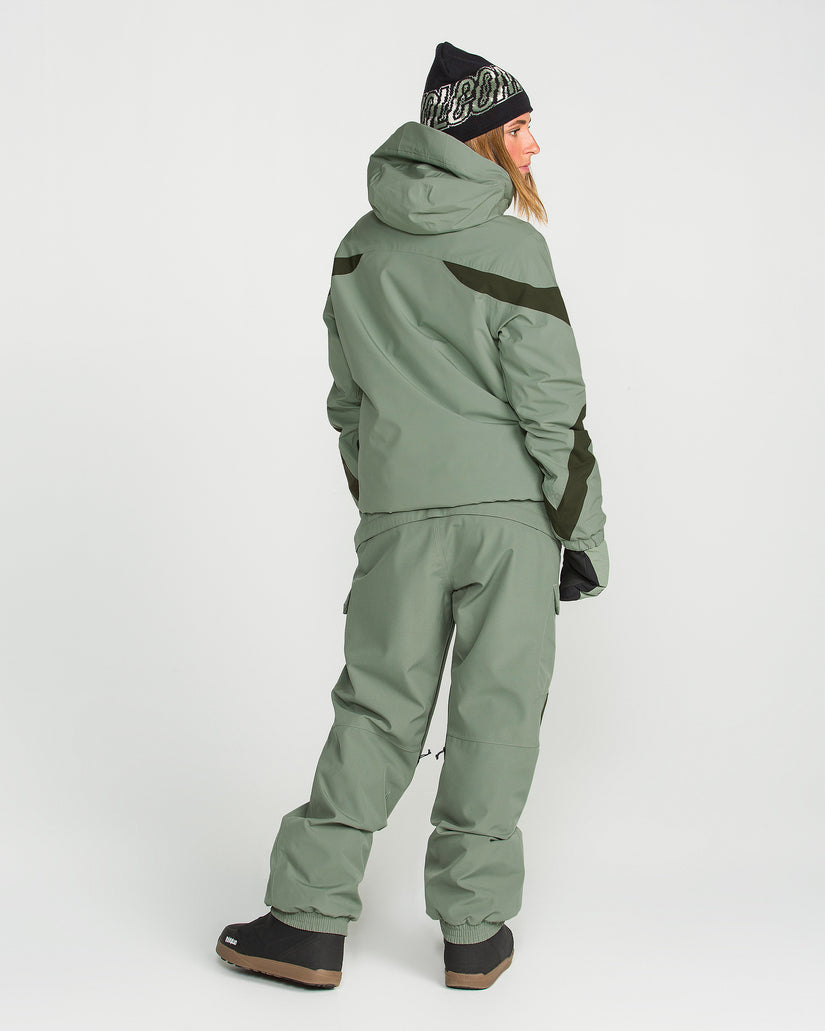 Creston 3D Stretch 15K Bib Overall - Light Green