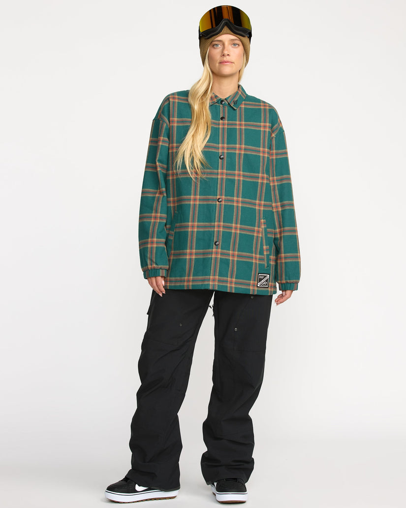Insulated Riding Flannel Jacket - Atlantic Deep
