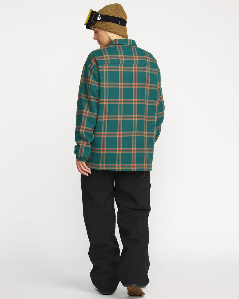 Insulated Riding Flannel Jacket - Atlantic Deep