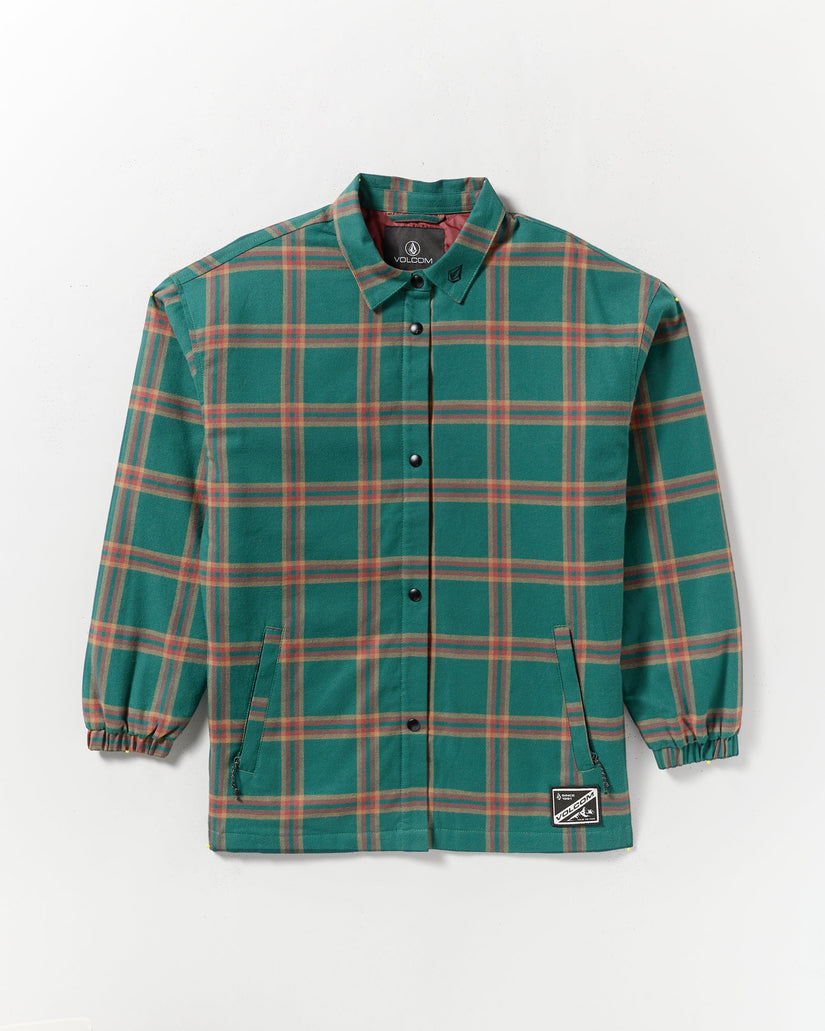 Insulated Riding Flannel Jacket - Atlantic Deep