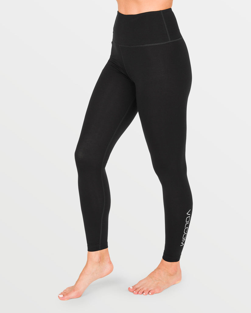 W Merino Blend Base Layer Bottom - Black