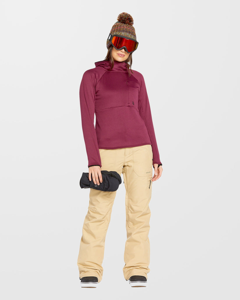 Gridlock Balaclava Hoodie - Burgundy