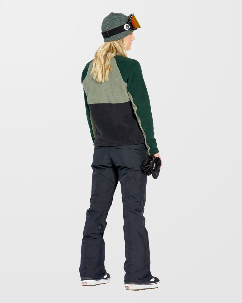 Demi Half Zip Sherpa - Lichen Green