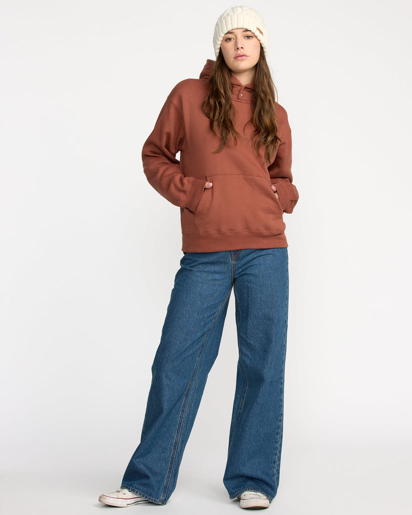 Costus Fleece Hoodie - Henna