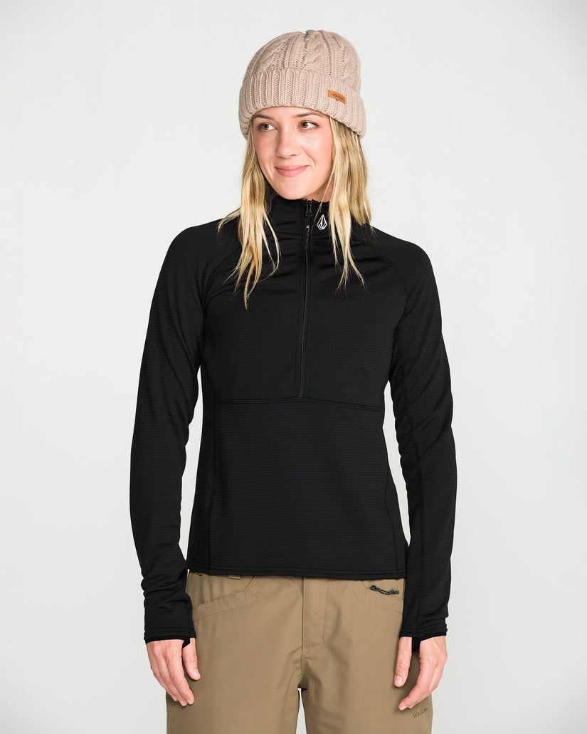 Gridlock Second Layer Fleece Sweatshirt - Black
