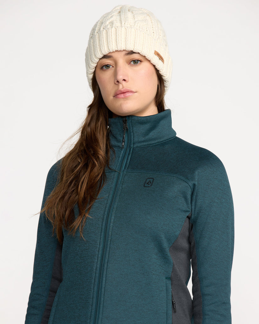 Frostbyte Fleece Full Zip Sweatshirt - Atlantic Deep