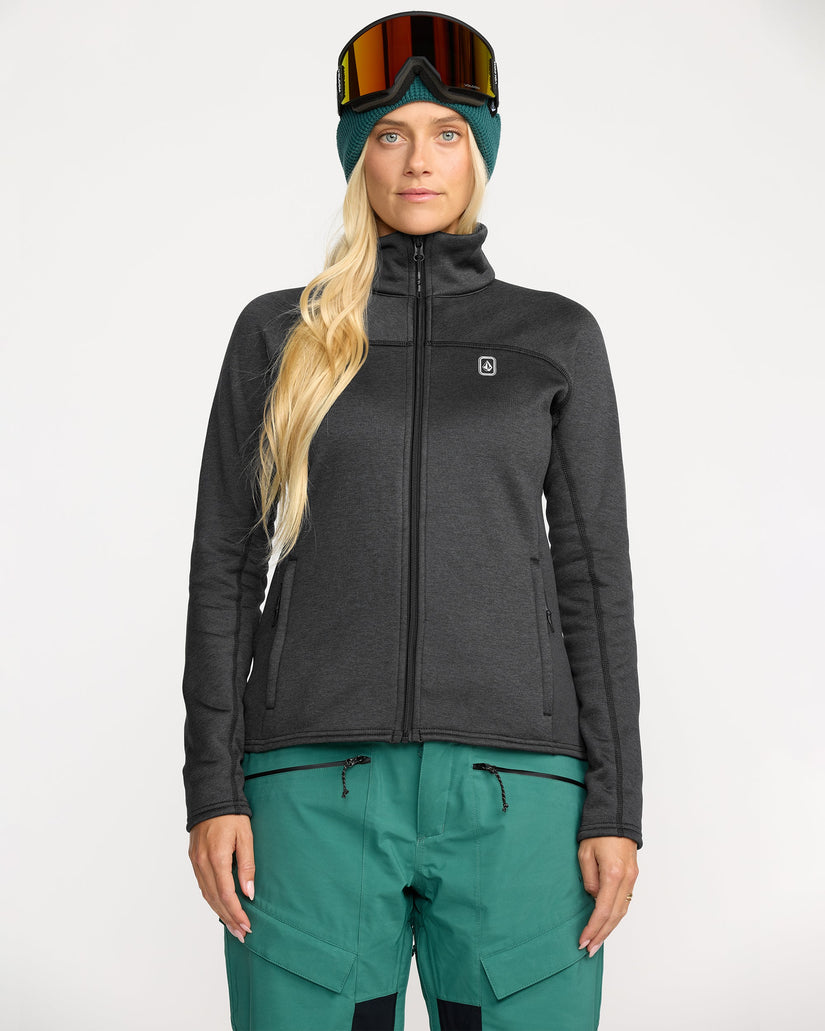 Frostbyte Fleece Full Zip Sweatshirt - Black