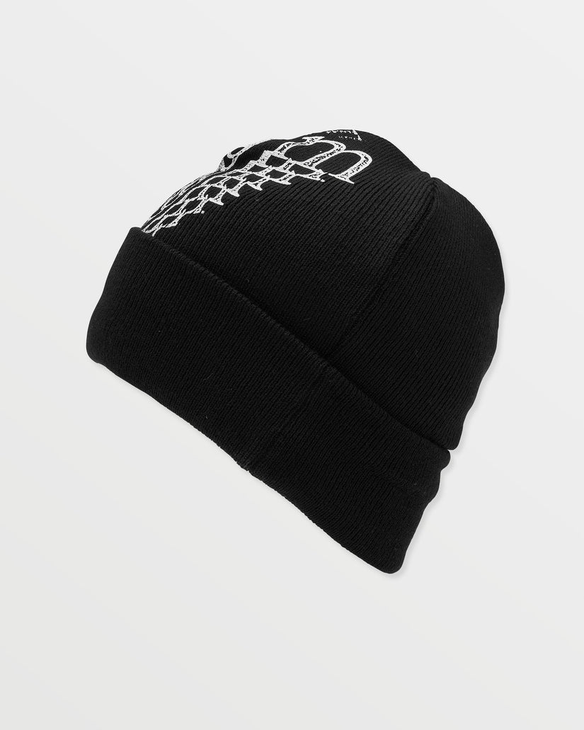 Stone Funk Beanie - Black White