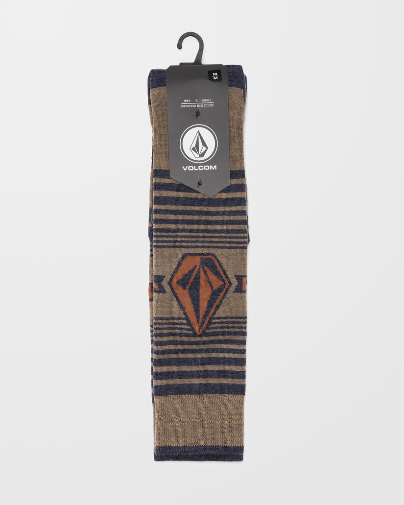 Horizon Wool Blend Otc Socks - Chestnut Brown