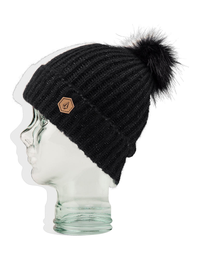 V.Co Lyra Bobble Beanie - BLACK (K5852402_BLK) [F]