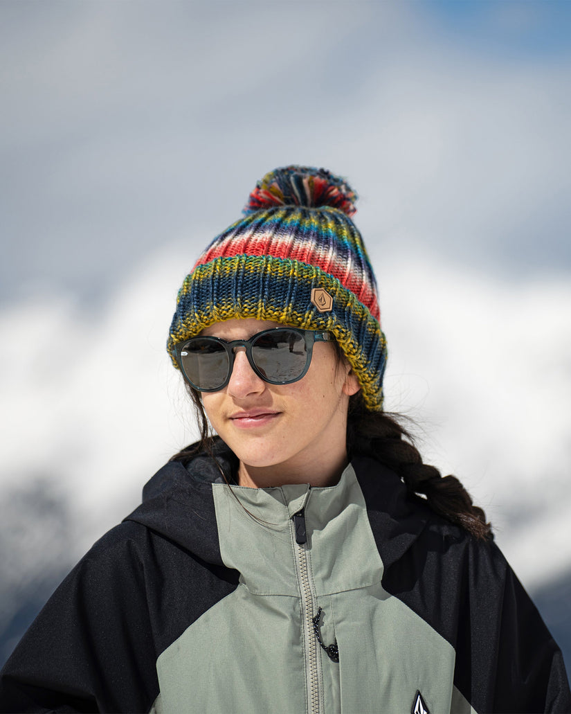 V.Co Lyra Bobble Beanie - Lichen Green