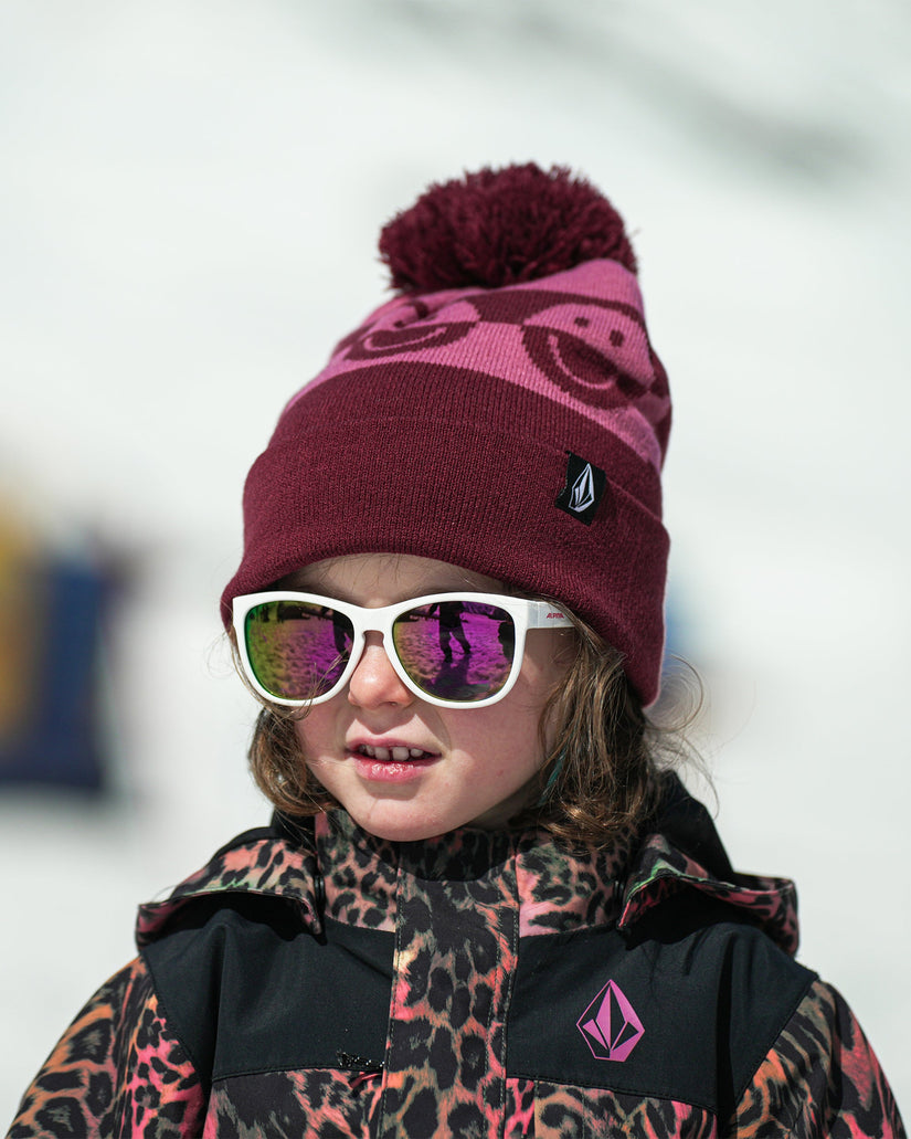 Camoblast Bobble Beanie - Burgundy - (KIDS)