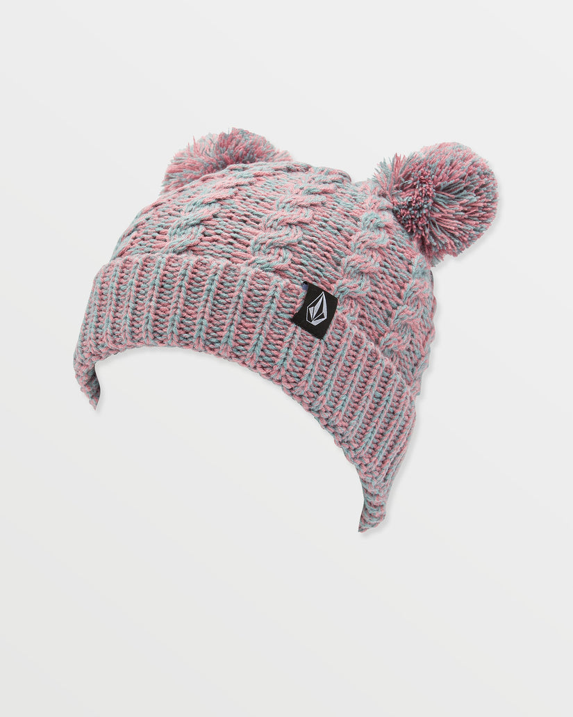 Stone Pom Beanie - Mesa Rose