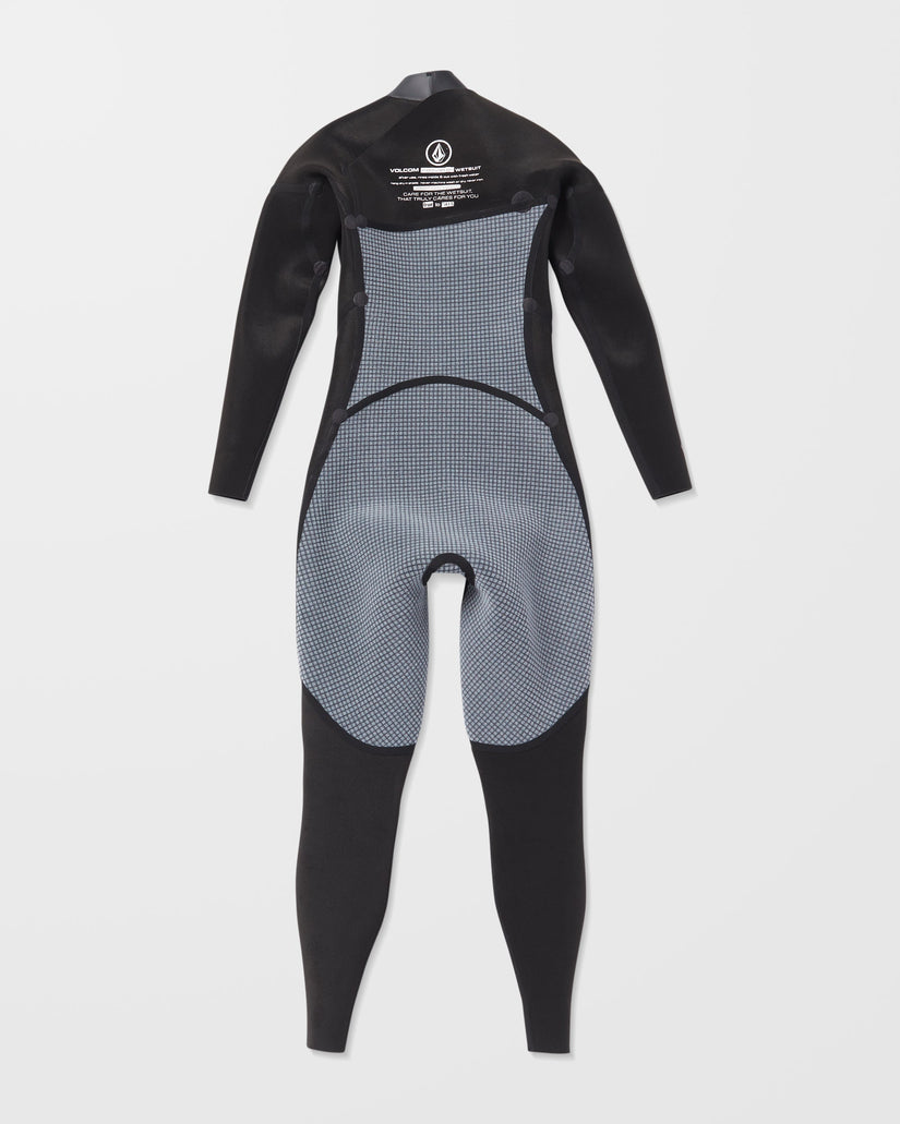 4/3Mm Chest Zip Wetsuit - Black