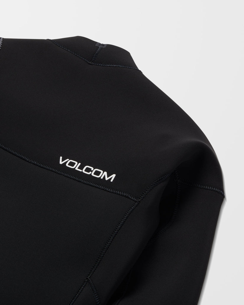 4/3Mm Chest Zip Wetsuit - Black