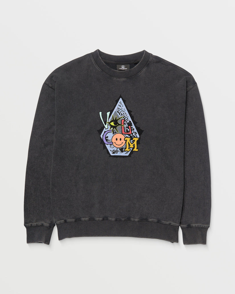 Psychosis Sweatshirt - WASHED BLACK - (KIDS)